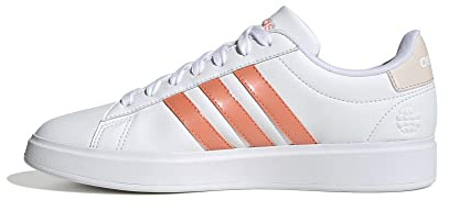 adidas Damen Grand Court 2.0 Sneaker, FTWR White Coral Fusion Wonder Quartz, 38 2/3 EU