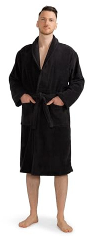 Celodoro Peignoir pour homme et femme en pur coton