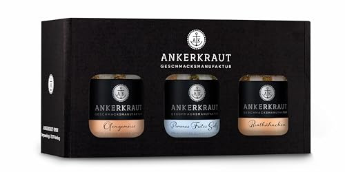 Ankerkraut Airfryer Gewürz-Box, mit Brathähnchen, Pommes Salz und Ofengemüse, mit Heißluftfritteuse kochen, 295 g Inhalt