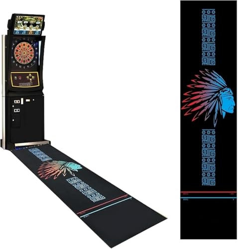 Tapete for dardos profesional resistente, tapete for dardos de goma con líneas de tiro, alfombra for dardos de goma profesional antideslizante de 116x27 pulgadas, alfombra for dardos, protector de pis