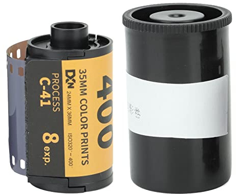 35mm Färgfilm, 320-400 Filmrulle, Brett Exponeringsintervall, Färg Negativ Film för 135 Kamera, med Förvaringsfodral, Medium Kontrast (8 ark)