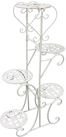 XRPOUXMTE Présentoir à Fleurs à 5 Niveaux pour Plantes, bonsaïs et Fleurs, étagère de Jardin à Plusieurs Niveaux (comme Le Montre l'image)