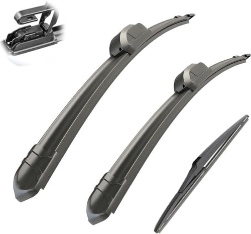 AlbaEUC Balais d'essuie-Glace Avant et arrière pour Mitsubishi Outlander MK1 2003-2006 22 19 14，Brosses for vitres de Pare-Brise Lot de 3