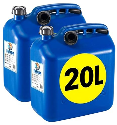 IAMI Pack 2 Bidones de Gasolina 20 L Homologados con Boquilla Flexible