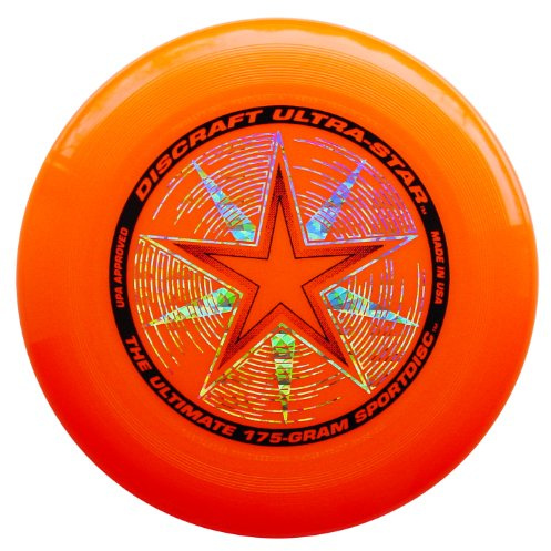 Discraft Ultra Star Frisbee 175 g, USSO-DLX, Bright Orange with Deluxe Packaging, 175g