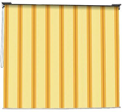 VERDELOOK Tenda da Sole Mykonos a Caduta con Catena, 2.5x2 m, Beige e Ocra