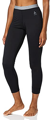 Odlo Damen Funktionsunterwäsche Lange Hose 100% MERINO 200 GRAMM, black, XS