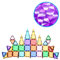 PicassoTiles Magnetische Fliesen, Bausteine, Mini-Größe, Diamant-Serie, Magnetspielzeug, Reisegröße, für unterwegs, Magnete, Konstruktion, sensorisches Spielzeug, Geschenke, Lernset, Kleinkinder