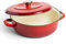 Merten & Storck Dutch Oven Flacher Runder Schmortopf, 26cm/3.8 Liter, Lavarot