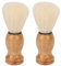 Sonew Mini Rasierpinsel Herren, Professioneller Bartpflege Rasierpinsel Shaving Brush Ersatzpinsel mit Holzgriff für den Heimgebrauch auf Reisen