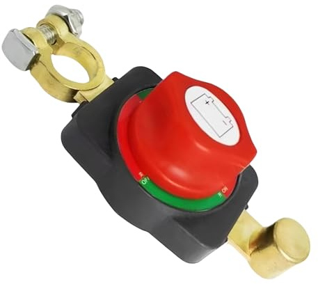 Ceeyoll Disjoncteur de Batterie 12V, Interrupteur de Déconnexion de Batteri, Interrupteur de Déconnexion de Batterie Automobile, Adapté aux Yachts, Camions, Bus, Voitures, Motos