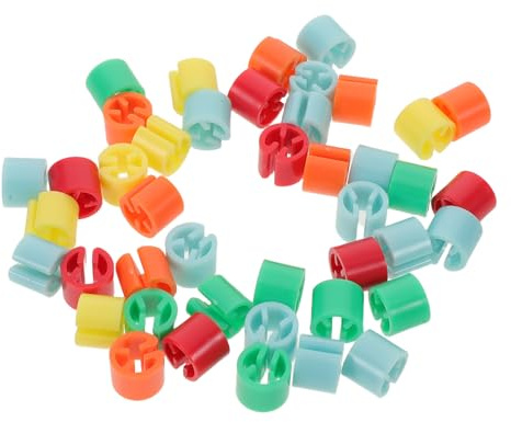 RUNROTOO Anelli Numerici in Plastica Colorati per Appendiabiti 150 Pezzi, Divisori Rotondi Resistenti, Protezione Capi per Organizzazione Armadio e Lavanderia
