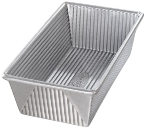 USA Bakeware Aluminised Steel Pan 1 Pound Baking, Steel, Grey, 1 1/2 Pound loaf