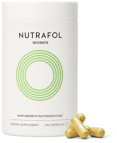 Nutrafol Women's Hair Growth Supplements, Ages 18-44, Clinically Proven for Visibly Thicker and Stronger Hair, Dermatologist Recommended - 1 Month Supply