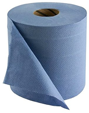 AllTrade Direct 1 x Industrial Blue Roll 2 Ply 104m Centre Feed Heavy Duty Paper Hand Towel Car