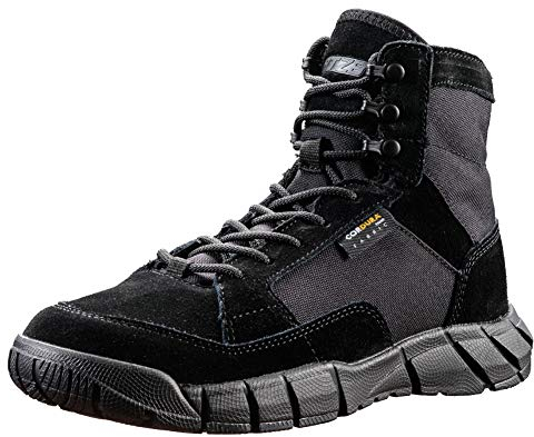YEVHEV Tactical Schuhe Herren Leichte Militär Stiefel Ultralight Sportschuhe Verschleißfest Militärstiefel für Camping,Wandern,Sport,Outdoor (BLACK, Erwachsene, 42, Numerisch, EU Schuhgrößensystem, M)
