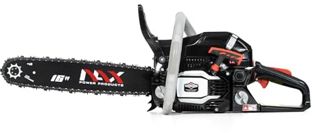 NAX POWER PRODUCTS Benzin Kettensäge 300C, 45 cm3 2-Takt Motorkettensäge, 1.6 kW Benzinkettensäge, Motorsäge Führungsschiene 16-40cm, Anti-Rückschlag-System, Briggs & Stratton Motor