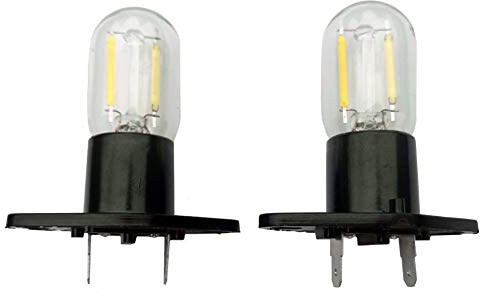 Z187 Led Ampoule Micro-Ondes Bornes Droites T170 1.5w Lampe De RéFrigéRateur Remplacement Pour Lg Smeg Samsung Whirlpool Panasonic 58001042 56001070 Wb36x10002 6620g00007b 20w Paquet De 2