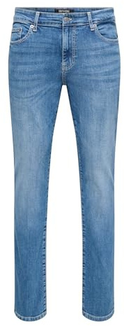 Only & Sons Slim fit Jeans Onsloom Mid Rise Slim Fit Jeans Medium Blue Denim 38 32 Medium Blue Denim