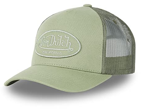 Von Dutch Gorras de Hombre y Mujer, Trucker LOFB, Verde A2