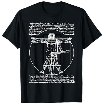 Da Vinci Vitruvian, Guitarrista, Fan de la música Rock, Rock n Roll Camiseta