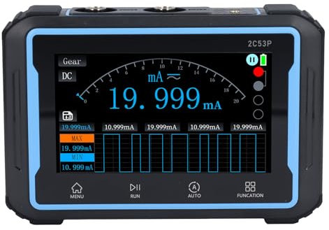 Oscilloscope Multimètre 3 en 1 Générateur de Signal DDS avec écran Tactile 50 MHz 250 MS/s, Kit D'oscilloscope Automobile Portable de 4,3 Pouces, Batterie au Lithium 4000 MAh