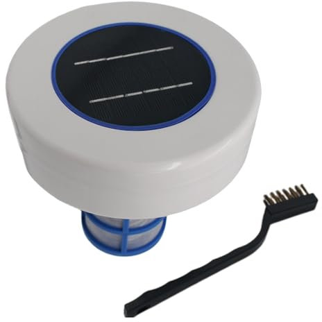 LIXSAZSE Ionizador Solar avanzado para Piscinas, purificador de Agua de Iones Blancos de Cobre para Piscinas, eliminador de Algas