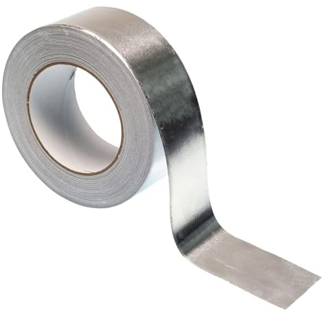 HVAC - Nastro in alluminio resistente al calore, sigillatura e patch ad alta temperatura | metallo adesivo per fornelli, lavandini, ventilazione, cucina di riparazione dei tubi, casa, decorazione