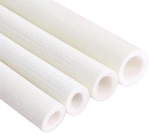 Isolant Tuyau Mousse, Isolation de Tuyau pour Tube d'Eau Chaude et Froide, Manchon de Protection Antigel pour Tube Climatisation, Flexible, Thermique, Ø 16/20/25/32mm, Epaisseur 7mm(Blanc,ID 16mm)