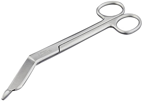 GIMA Forbici per Infermieri, Lister, per Bende, Standard, in Acciaio Inox, Finitura Satinata, Rivestimento in Polvere, Lunghezza 18,5 cm