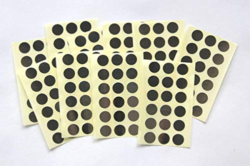 270 Shiny Silver Round Stickers - Sticky Coloured Self Adhesive Dots for Colour Coding