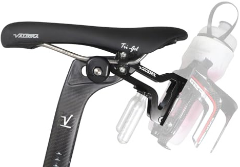 Triathlon Bike Accessories Under Saddle Bottle Holder Dual Water Bottle Cage Mount - Behind Seat Mount Only (Cages NOT Included)