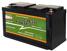 Batterie 100Ah 12V AGM NDS GREEN POWER Abgesenkt Photovoltaik Camper Caravan