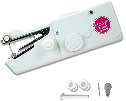BEST DIRECT Starlyf Fast Sew/Original/Comme vu à la TV/Mini Machine a Coudre Poche Singer Portable Pratique et Facile Pour Vêtement, Drap, Echarpe et Rideau