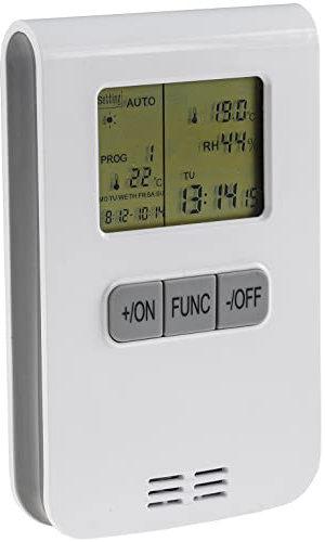 ChiliTec Thermostat Funksender für Pilota Casa Funkempfänger - Innen Funk-Thermostat mit Display - Digitale Steuerung für Heizung Klimagerät