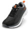 FitVille Extra Weite Laufschuhe Herren Joggingschuhe Gedämpft Sportschuhe Leicht Barfußschuhe Atmungsaktiv Turnschuhe Tennis Fitness Jogging Walkingschuhe,Schwarz mit Grau,43 EU,X-Weit