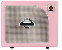 Elektrisk gitarrförstärkare, Bärbar Stereoförstärkare utomhus, 15 flerfärgsalternativ, Bumblebee-förstärkare, Lämplig for gitarr/bas och andra instrument (Size : Pink)