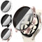 [3Stück] Kamita Privatsphäre Hülle Kompatibel mit Samsung Galaxy Watch 6 40mm Schutzhülle mit Hartglas Displayschutzfolie, PC Bumper Case Anti-Spy Gehäuse für Samsung Watch6 (Klar+Schwarz+Roségold)