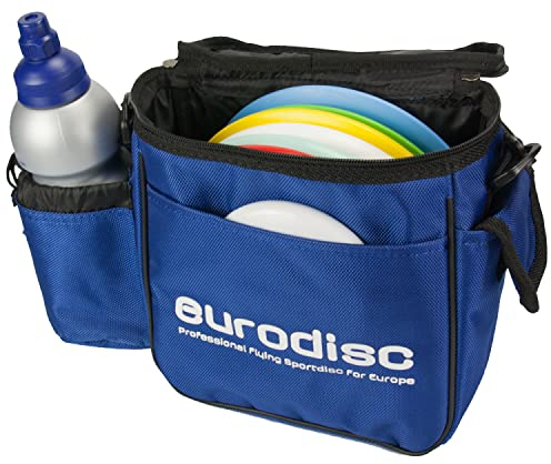eurodisc Frisbee Disc Golf Starter Sporttasche EASYBAG | Platz für bis zu 7 Scheiben | Flaschenhalter | Wasserabweisendes Material
