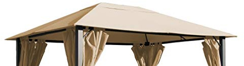 QUICK STAR ersättningstak för Pavillon Paris 3 x 4 m Pavillondach sand