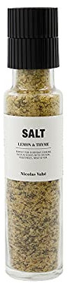 Nicolas Vahe - Sel au thym / goût citron - Moulin en verre - 320 g