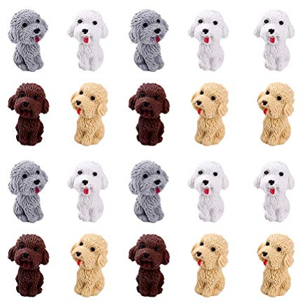 NUOBESTY Teddy Hund Radiergummi Tier Radiergummis für Kinder Schulmaterial 20Pcs