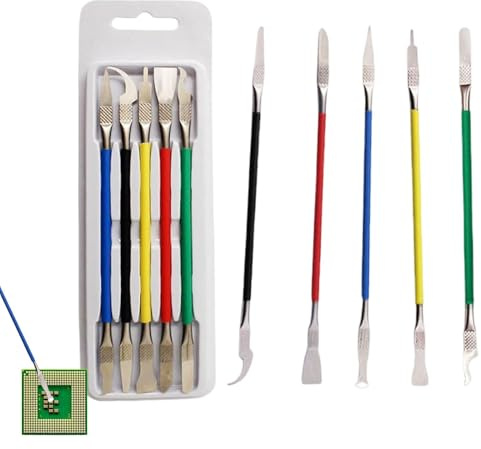 Taglierina per rimozione colla, taglierina per colla CPU, Raschietto per colla CPU chip di riparazione, Strumento per rimuovere colla in materiale d'acciaio per smontare CPU, chip, colla per bordi e p