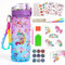 AMFUN Decorate your own water bottle kids,Unicorn Gifts for Girls,DIY Water Bottle Arts and Crafts for Kids Age 4-10,Ideal Gifts for Boys Girls Kids Birthday and Christmas (Unicorn 600ml)