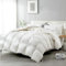 BPC Couette 240x260 Duvet d'oie Coton égyptien mélangé, 100% Duvet et Plumes 4 Saisons Couette, 2 Personne Couettes en Plume Ultra-Douce, Poids de Remplissage: 1900g, 240x260cm avec Oeko-Tex et RDS