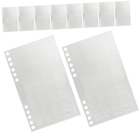 EXCEART 1 Satz Lose Blatt Aufkleber Klebrige Indexregisterkarten Registerkarten Für Haushaltsbücher Multifunktions-klebefahnen Registerreiter Selbstklebend Pvc Transparent 10blatt