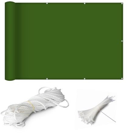 ZFHTAO Protección visual para balcón, resistente a la intemperie, 115 x 900 cm, protección visual, valla para balcón, protección contra el viento, sin agujeros, fuerte viento, para jardín y terraza