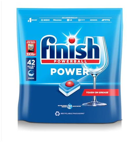 Finish Power Dishwashing Tablets Regular, Pack of 42
