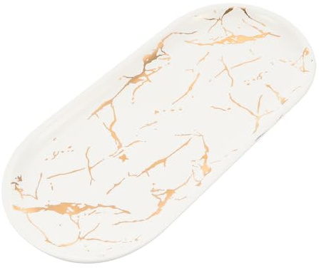 Toyvian Plateau à Sushis Céramique Avec Assiette Pour Nourriture Et Bijoux Design Marbré