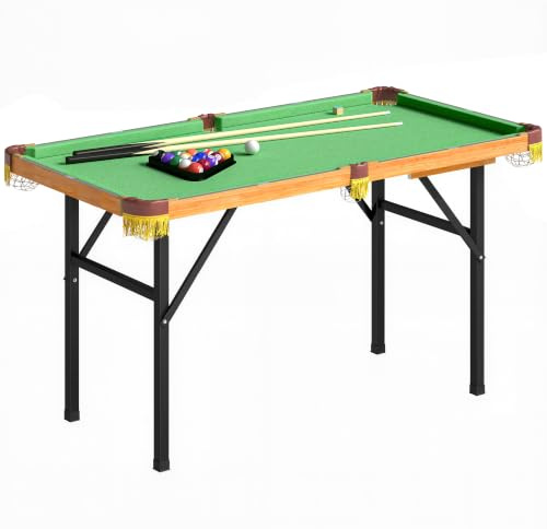 SPORTNOW Biljardbord, vikbar, minipool för vuxna, 120 x 63 x 73,5 cm